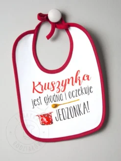 Śliniak z nadrukiem kruszynka jest głodna