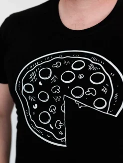 Męska koszulka z nadrukiem pizzy