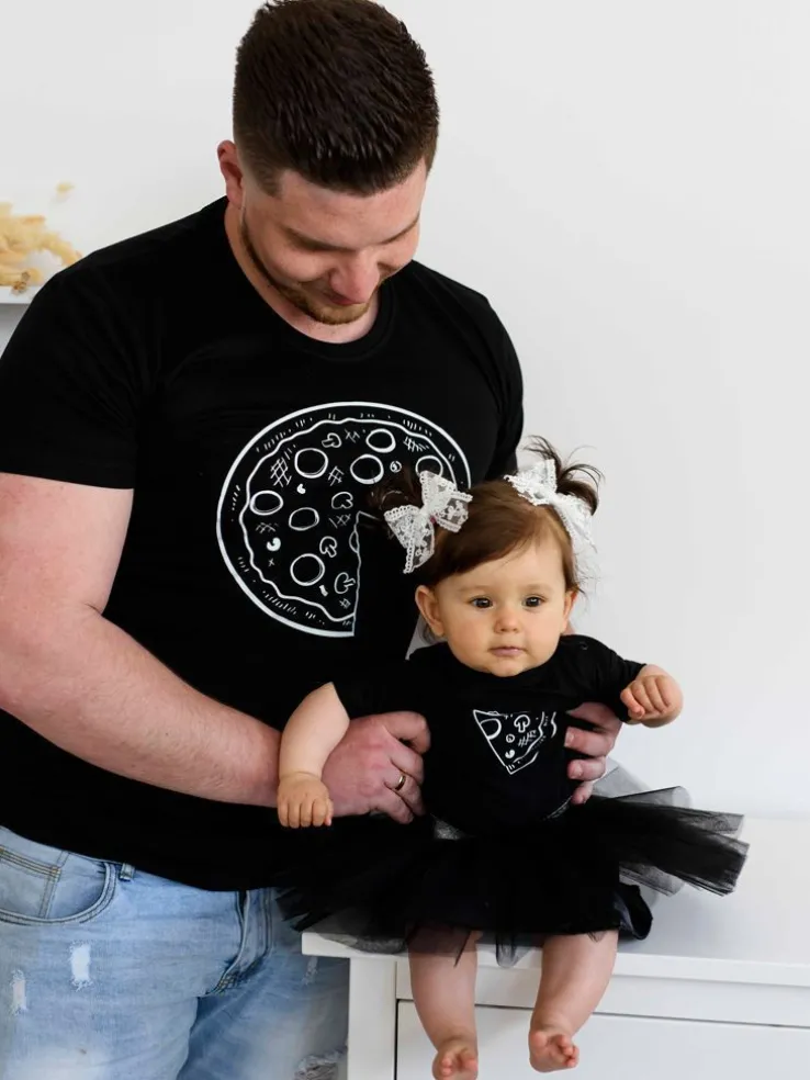 Męska koszulka z nadrukiem pizzy