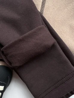 Ocieplane getry brązowe