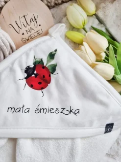 Okrycie kąpielowe biedroneczka mała śmieszka