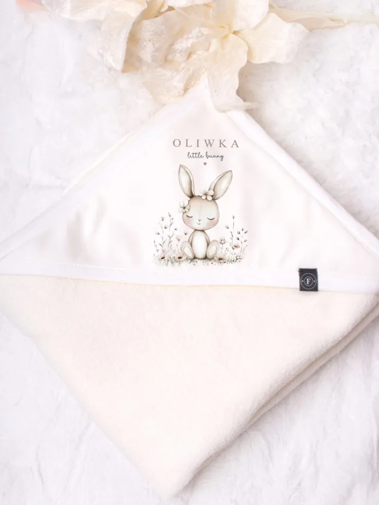 Okrycie kąpielowe z nadrukiem little bunny