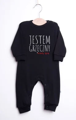 Pajac niemowlęcy Jestem Grzeczny/a kiedy śpię