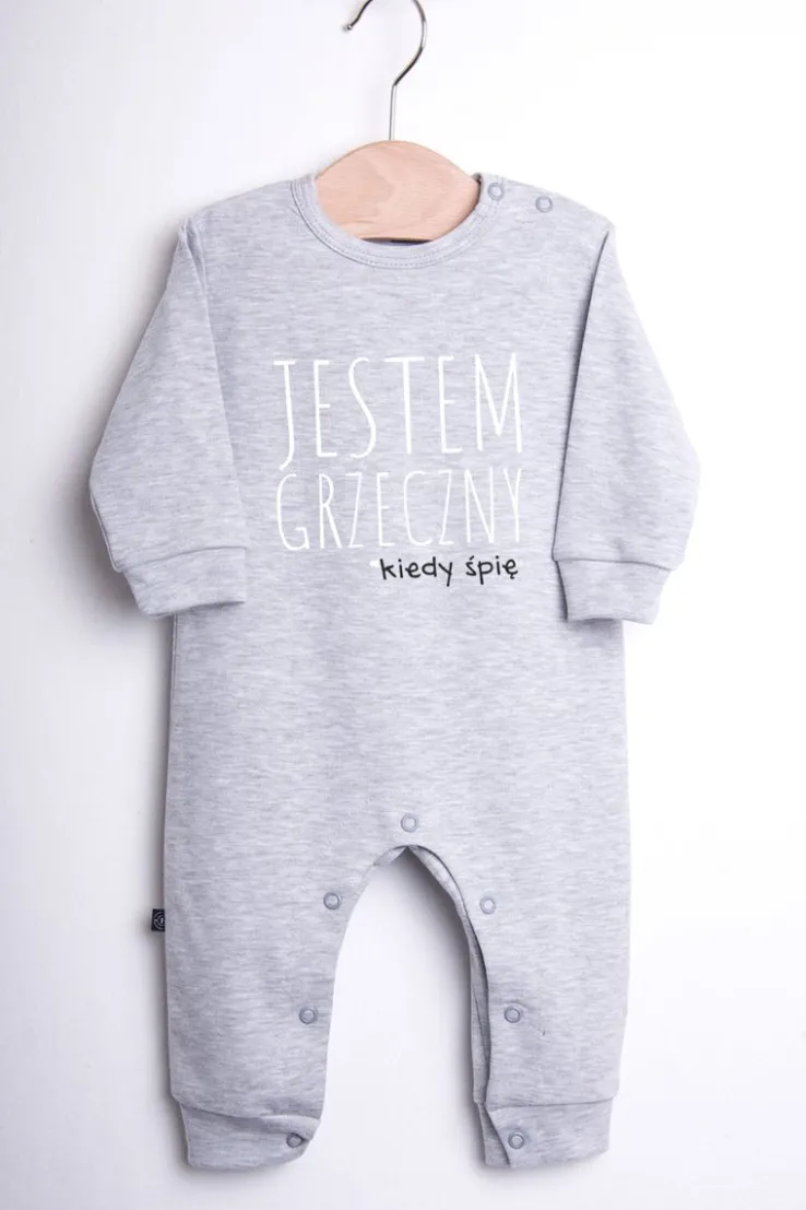Pajac niemowlęcy Jestem Grzeczny/a kiedy śpię