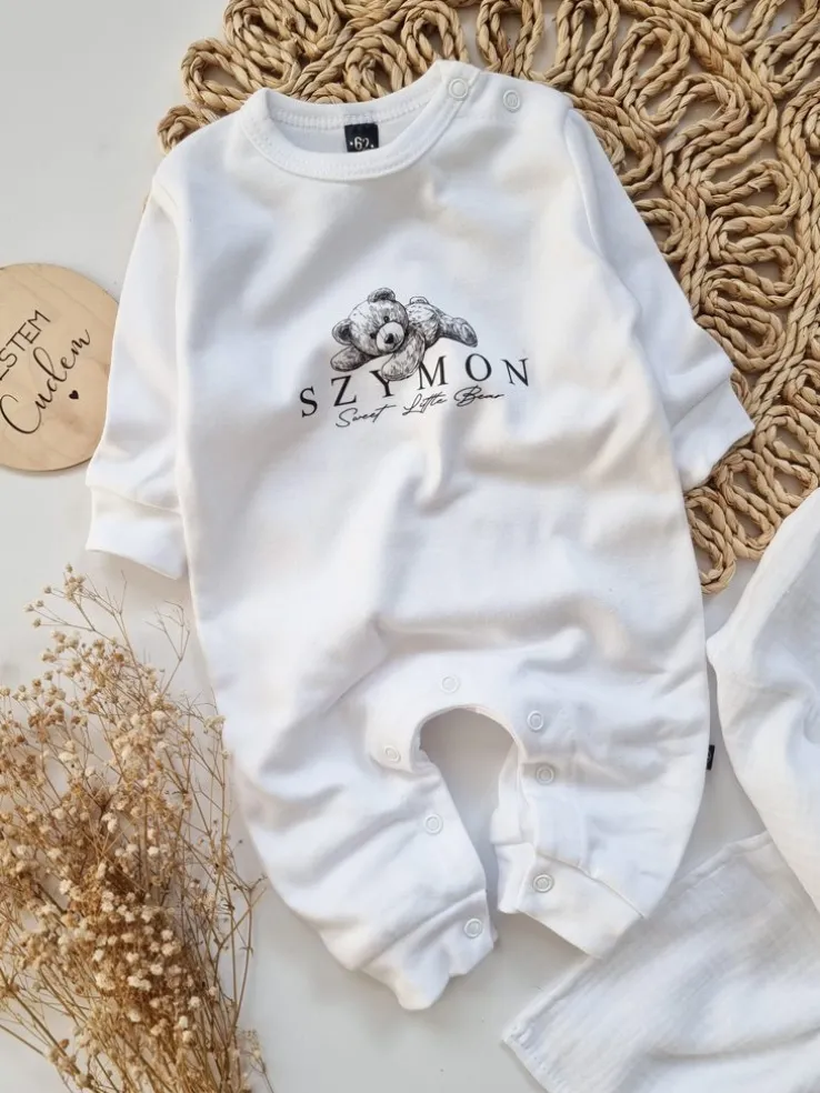 Pajac niemowlęcy misio sweet little bear
