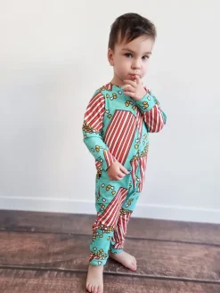 Pajac niemowlęcy na suwak popcorn