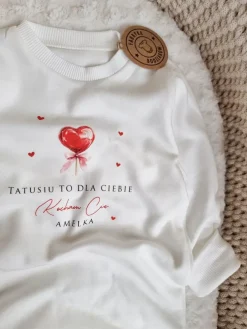 Pajac niemowlęcy z lizakiem Tatusiu Kocham Cię