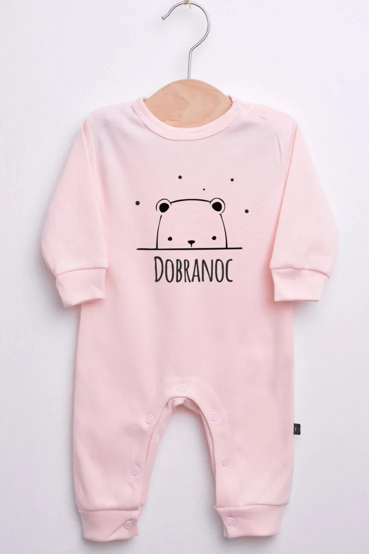 Pajac niemowlęcy z misiem na dobranoc