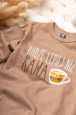 Pajac z nadrukiem budzę lepiej niż kawa