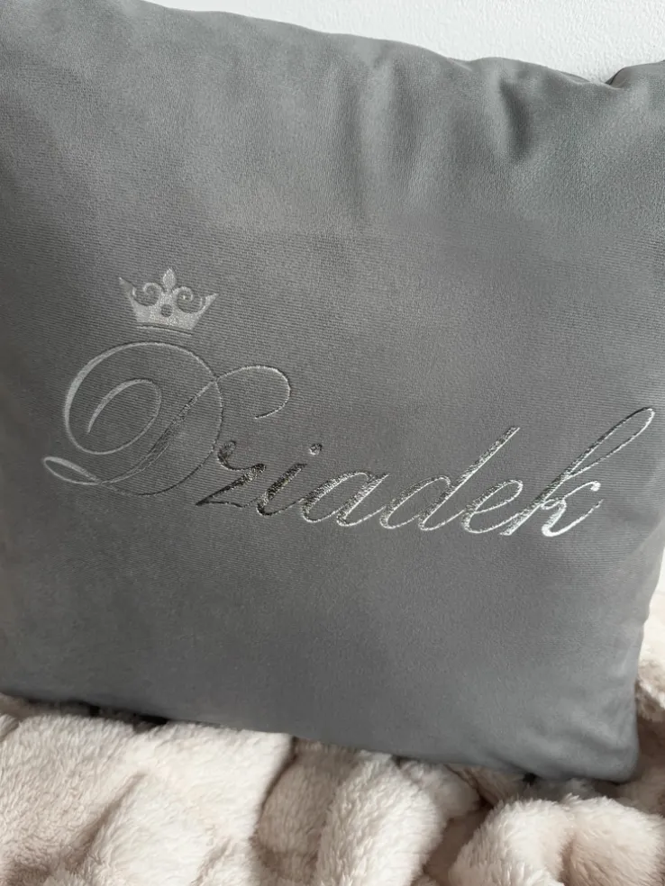 2pak poduszek welurowych Babcia & Dziadek