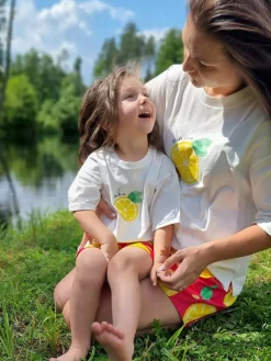 Piżama dziecięca cytryny