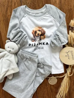 Piżama dziecięca z nadrukiem słodkich zwierzątek