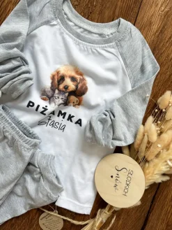 Piżama dziecięca z nadrukiem słodkich zwierzątek
