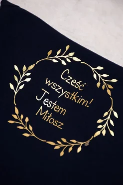 Śpiochy +kaftanik “Cześć wszystkim! Jestem…”