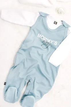 Śpiochy niemowlęce dla chłopca mommy’s little boy+kaftanik