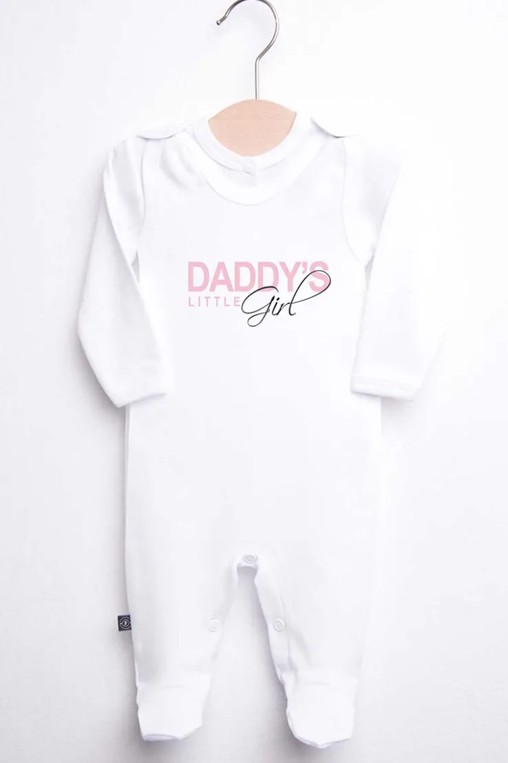 Śpiochy niemowlęce dla dziewczynki daddy’s little girl + kaftanik