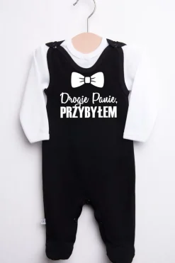 Śpiochy z nadrukiem Drogie Panie, przybyłem+kaftanik