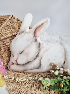 Poduszka kształt śpiący zajączek