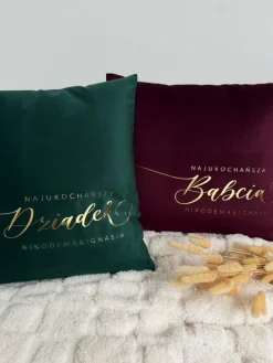 Poduszka welurowa najukochańsza Babcia na świecie