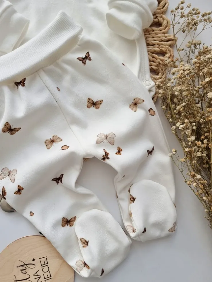 Półśpiochy niemowlęce boho motyle