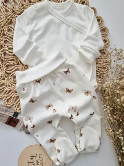 Półśpiochy niemowlęce boho motyle