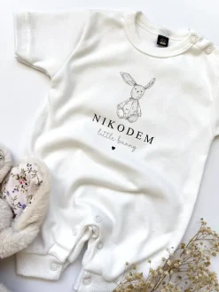 Rampers niemowlęcy pluszowy króliś little bunny