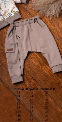 Spodnie dla chłopca typu baggy butelkowa zieleń