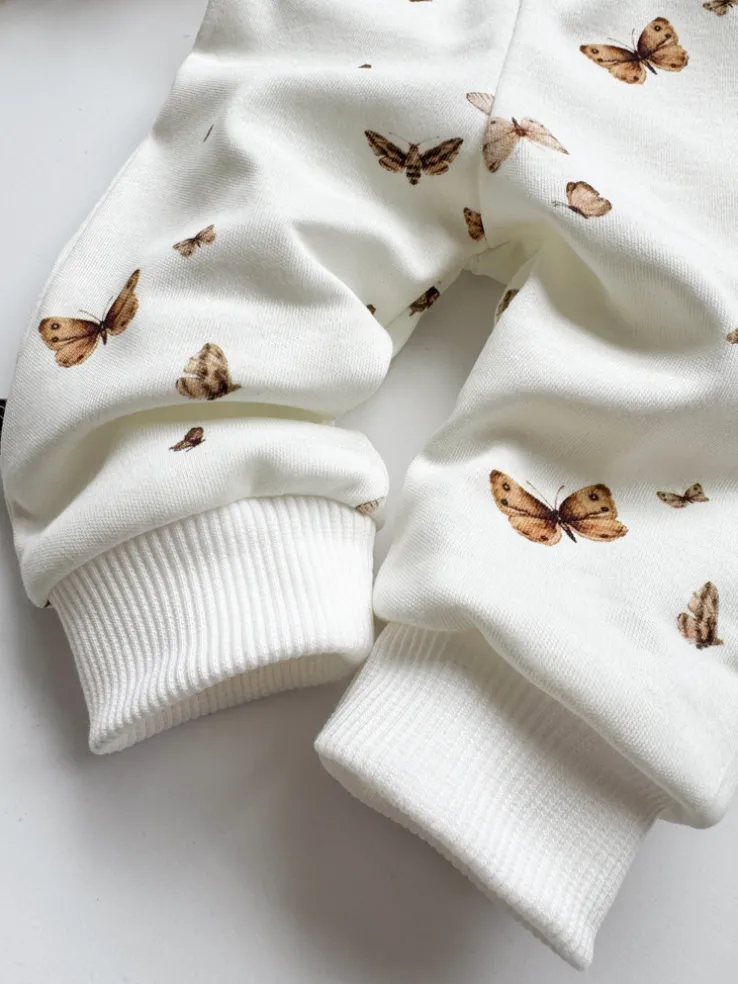 Spodnie niemowlęce boho motyle