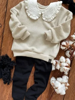 Sweter dziecięcy jasny beż