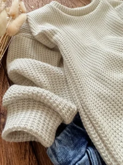 Sweter dziecięcy jasny beż
