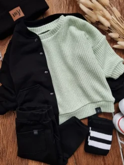 Sweter dziecięcy pistacjowy