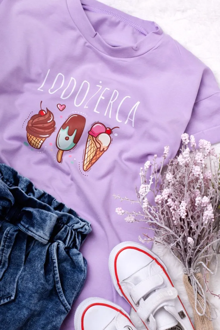 T-shirt dla dziecka z nadrukiem lodożerca
