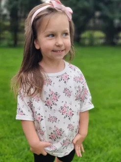 T-shirt dziecięcy dzika róża