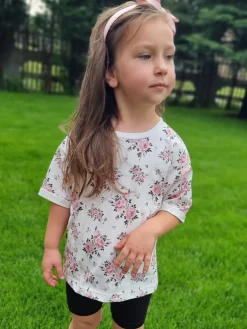 T-shirt dziecięcy dzika róża