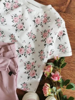 T-shirt dziecięcy dzika róża
