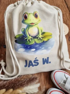 Worek dla dziecka żabka na liściu