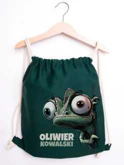 Worek dla dziecka kameleon + imię