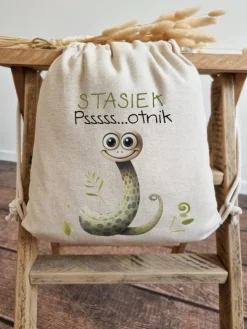 Worek dla dziecka Psssss…otnik + imię