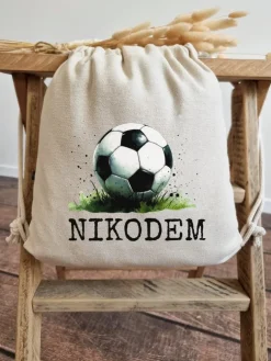 Worek dla dziecka z nadrukiem piłki + imię