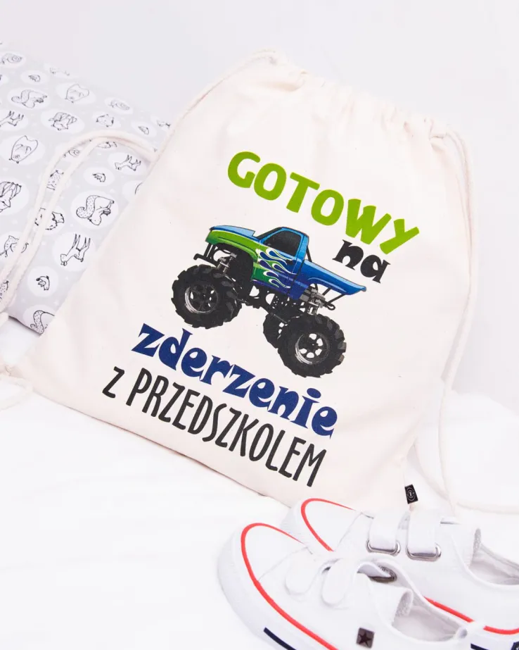 Worek “gotowy na zderzenie z przedszkolem”