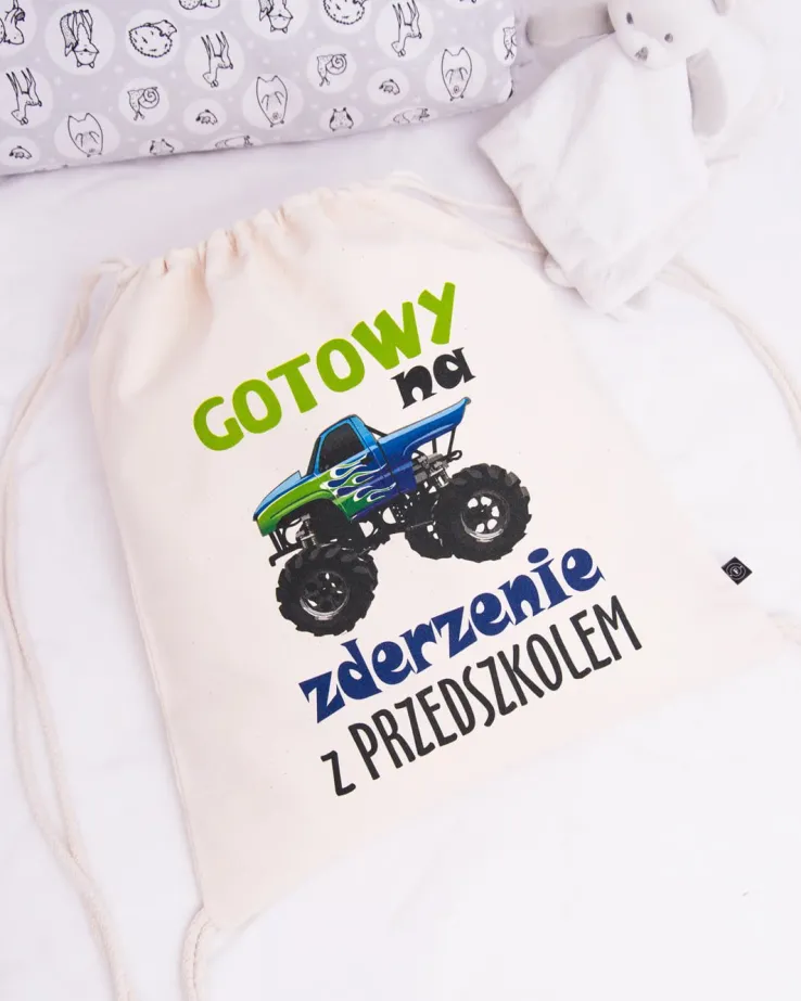 Worek “gotowy na zderzenie z przedszkolem”