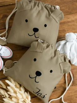Worek plecak miś z uszkami i imieniem