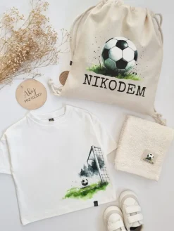 Zestaw do przedszkola 3el. z nadrukiem piłki