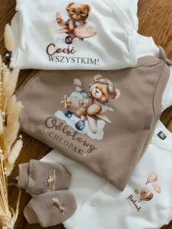 Zestaw wyprawkowy dla niemowlaka brązowy miś